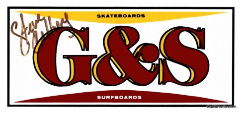 G&S Surfboards Skate Steve Cathey Autograph2