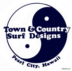 Town and Country Surf Designs Pearl City Hawaii YingYang BLUE1