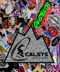 CalStreets Industry Speed Board Mountain Vintage Sticker Collection