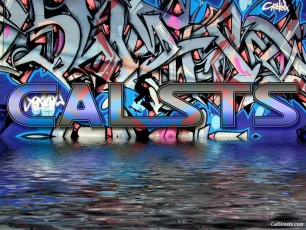 graffiti downtown calsts flood